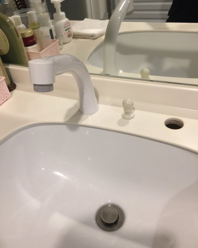 水のトラブル(洗面所蛇口水漏れ修理交換④)の画像