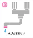 水が止まらない