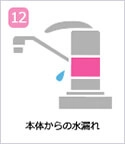 本体からの水漏れ