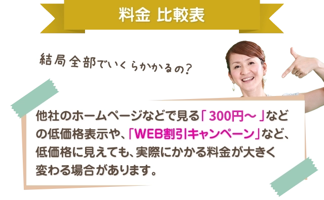料金比較表