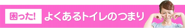 困った！　よくあるトイレのつまり