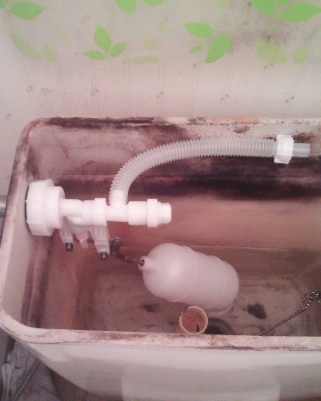 水のトラブル（トイレ水漏れの修理）の画像