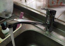 水のトラブル（台所蛇口の水漏れ修理交換⑧：大分）の画像