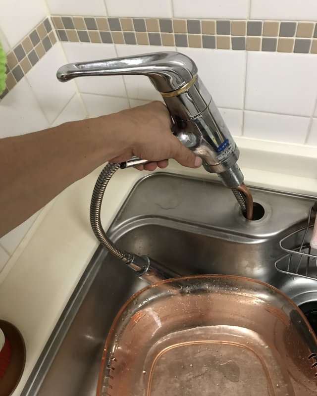 【水のトラブル】台所水漏れ交換作業③の画像