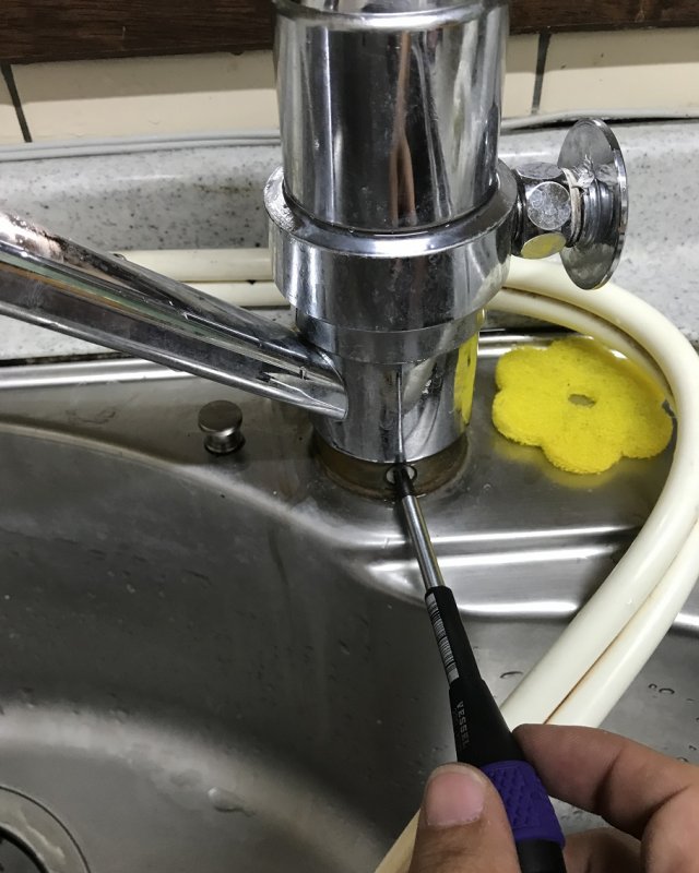 【水のトラブル】台所蛇口交換作業④の画像