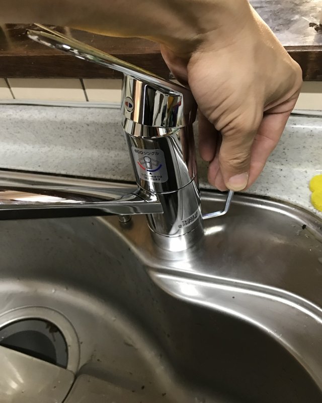 【水のトラブル】台所蛇口交換作業⑦の画像